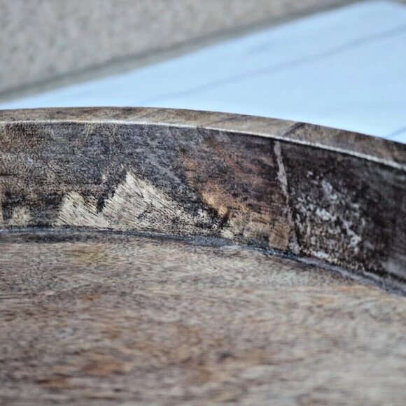 Mikasa Round Lazy Susan Serving Tray, 18-Inch, Mango Wood - Picture 11 of 16